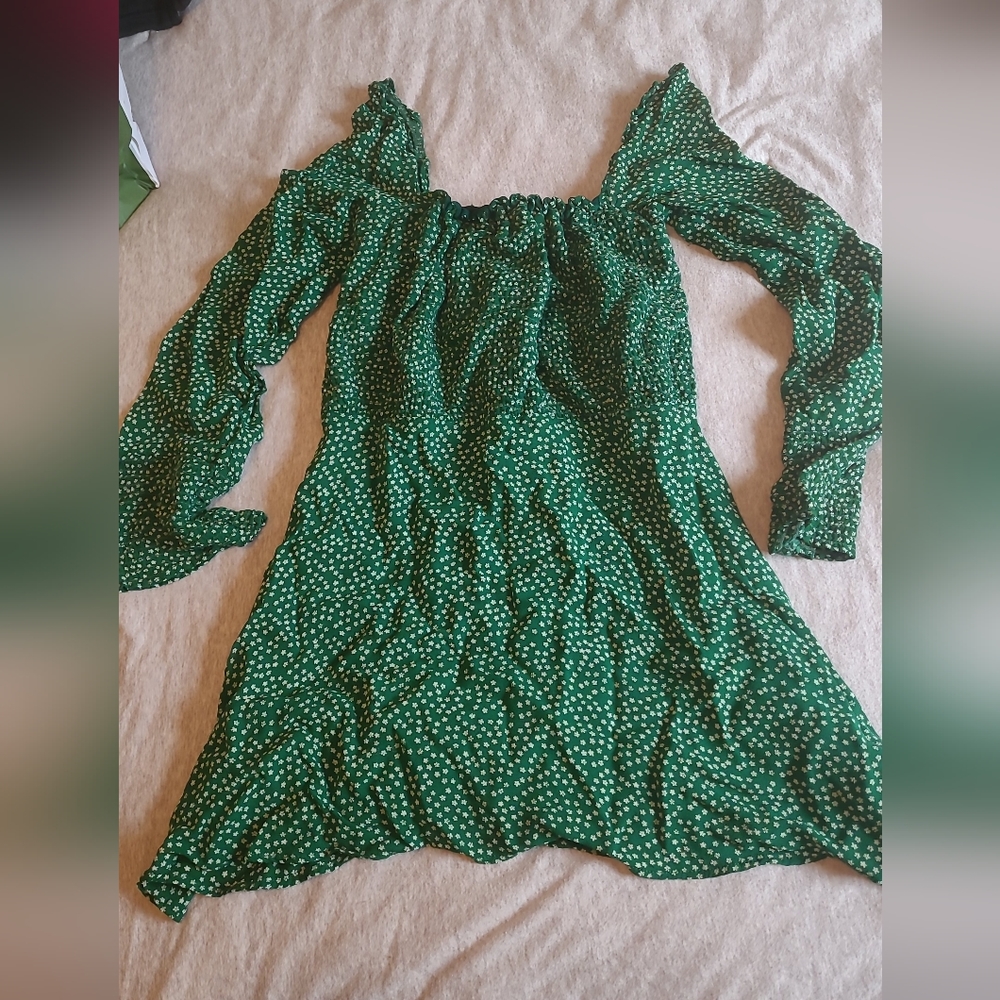 Reformation green dress (xs)
